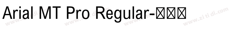 Arial MT Pro Regular字体转换